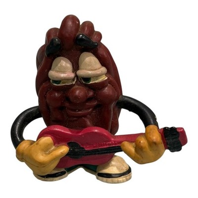 Vintage California Raisins Brown Guitar Player PVC Figur 1988 Applause Toy