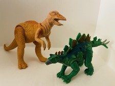 2 Articulating Dinosaurs Stegosaurus 9  and Anatosaurus 14  