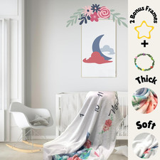 Twin Milestone Blanket Soft Large 50X40 Baby Monthly Blanket Newborn Twins Photo