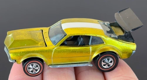 Vintage Hot Wheels Redline 1970 BLAZING Yellow Mighty Maverick US - ALL OG! BAM!