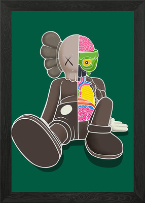 Kaws gerahmtes Wandbild Poster Leinwanddruck Bild