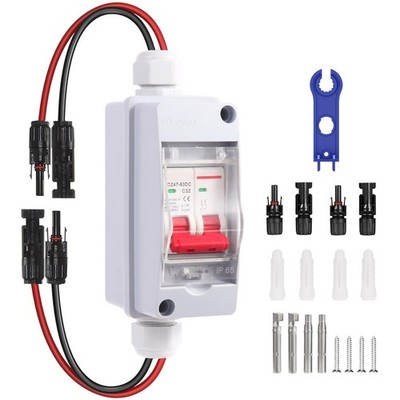 Solarmodul-Trennschalter DC 500 V Solar-Leistungsschalterkasten 32 Ampere I8470