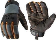 Wells Lamont FX3 Men's Extreme Dexterity Extra Wear Winter Work Gloves, Gray Lar
