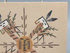 Whirling Wind Navajo Sand Painting C. Tsosie Fire Days Ceremonies 6" — photo 6