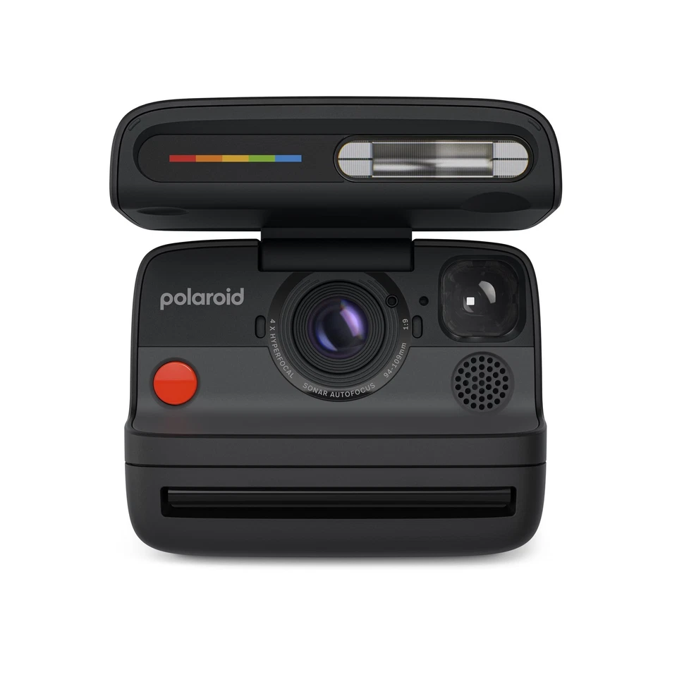 Cámara instantánea abatible Polaroid + paquete de película a color (16 fotos incluidas) - negra... Foto 2 de 4