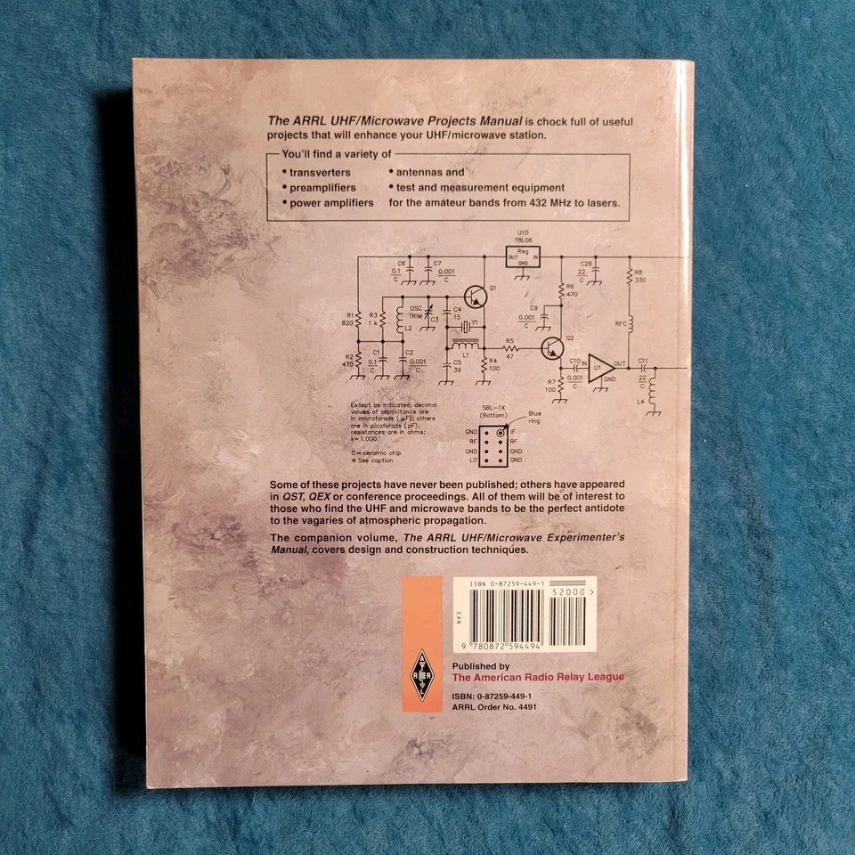 THE ARRL UHF/MICROWAVE PROJECTS MANUAL  ; ISBN 0-87259-449-1  ;  COPYRIGHT 1994 - Image 2 of 2