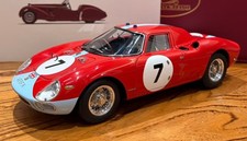 Ferrari 250 LM RHD 7 Winner 12H Reims Hill/Bonnier in 1:18 scale by CMC