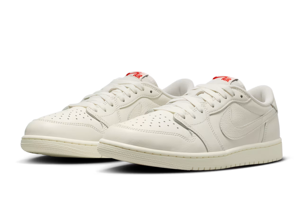 Nike Air Jordan 1 Low HQ6998-100 Sail White White Men's Size