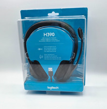 Logitech H390 USB Computer Headset Noise-Cancel Mic Open Box