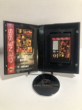 WWF Raw- Sega Genesis1994 Complete in Box Tested and Works Pre Owned