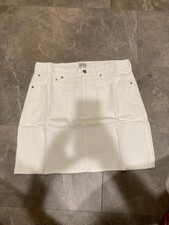 J Crew BD591 NWT Size 30 Trendy Chic Winter White Ivory Corduroy Mini Skirt