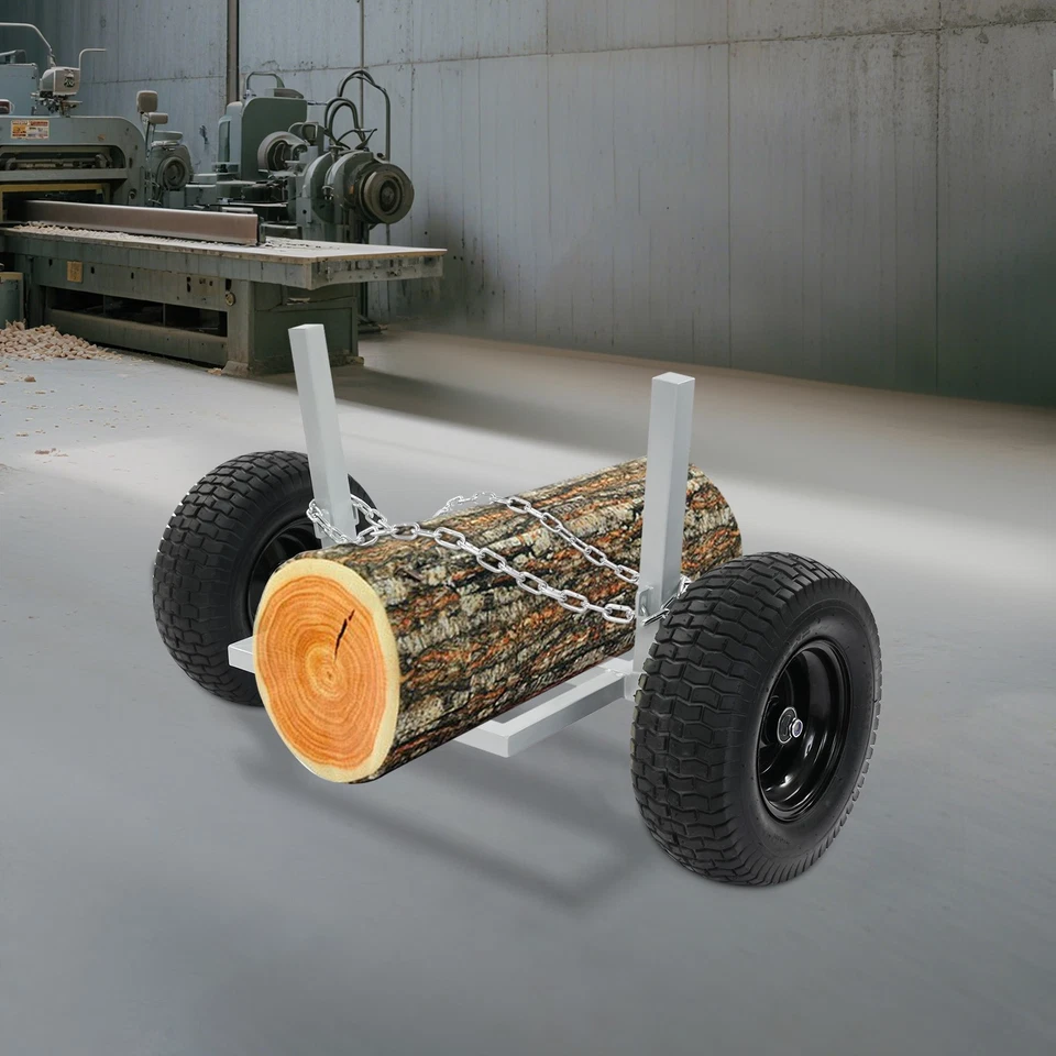 Carretilla de troncos de alta resistencia de 24" 2 niveles con cadena 1500 lb capacidad patinadora de troncos Foto 4 de 4