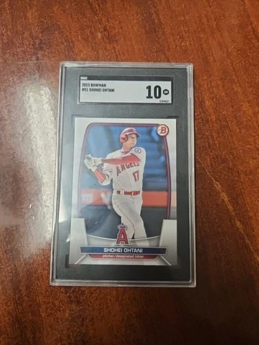 SHOHEI OHTANI 2023 Bowman Card #51 Graded SGC 10 GEM Mint! Los Angeles Dodgers