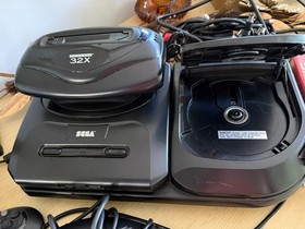 SEGA GENESIS Model 2, CD, 32X - TOWER OF POWER Lot: Games, Unit, Controllers