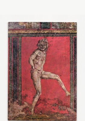 Pompei Villa dei Misteri Satyr Fresco Ancient Painting Art Postcard SAR 132