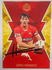 HERBIE FARNWORTH DOLPHINS 2025 BEST & LESS SPECIAL EDITION NRL SIGNED CARD
