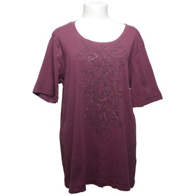 Cpm Due, T-shirt, Größe: 46, Lila, Baumwolle, Paisley, Damen #deQ