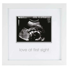 Love at First Sight Sonogram Picture Frame, Gender Neutral Ultrasound Keepsake,