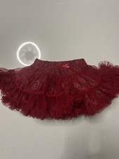 Toddler Girls Red Sparkly Skirt  12 Month