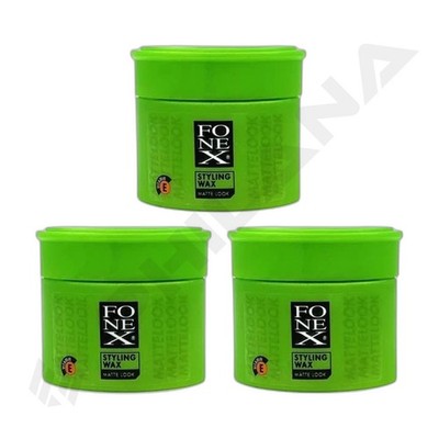 3 x Fonex Matte Look Haarstyling Wax 100ml NEU