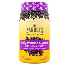 Zarbee  s Elderberry Gummies Daily Immune Support Supplement with Vitamins A ...