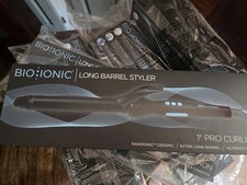 Bio Ionic Long Barrel Styler Curling Iron 1" AUTHENTIC Unopened FAST FREE S/H