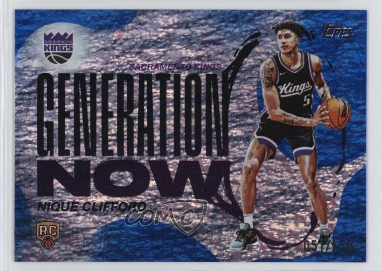 2025-26 Topps Generation Now Blue Holo Foil 51/150 Nique Clifford Rookie RC 0j99