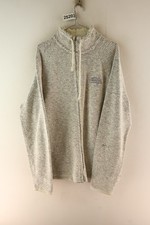 WEIRD FISH White Macaroni Jumper size L Mens Full Zip Cotton Casual 025203