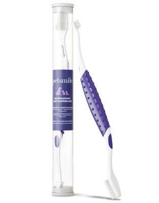 Professional Pet Toothbrush - 45 Degree Design for Small & Large Animals - VOHC