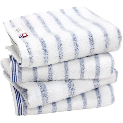 Imabari Towel Face Towel 4-Piece Set: Soft, Instantly Absorbent, Quick-Drying, _