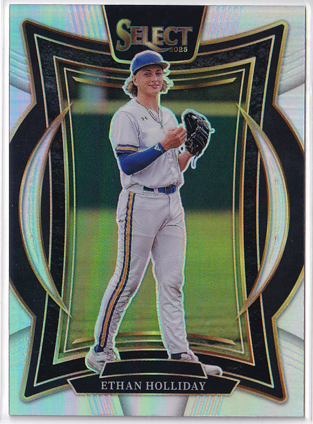 2025 Panini Select Silver Prizms #49 Ethan Holliday