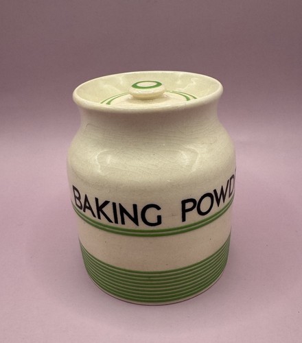 Vintage Sadler Keen Kitchenware Canister 1930 Labled Baking Powder - Picture 1 of 7