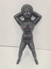 Vintage Naughty Nellie Boot Jack, Scraper, Door Stop Cast Iron