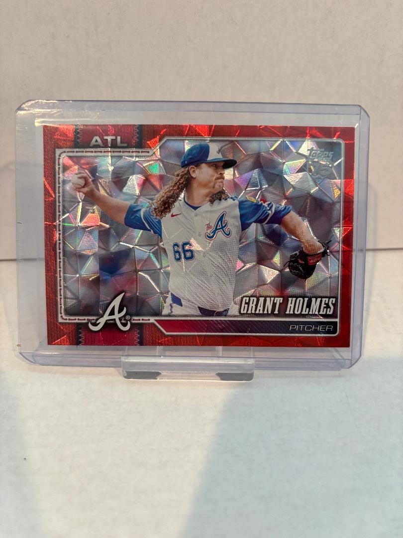 2026 Topps Series 1 - Grant Holmes #182 Red Diamante Foil /5