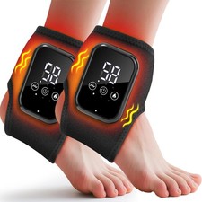 2PACK Electric Foot Ankle Massager Pain Relief 3 Modes Vibration Hot Compress US