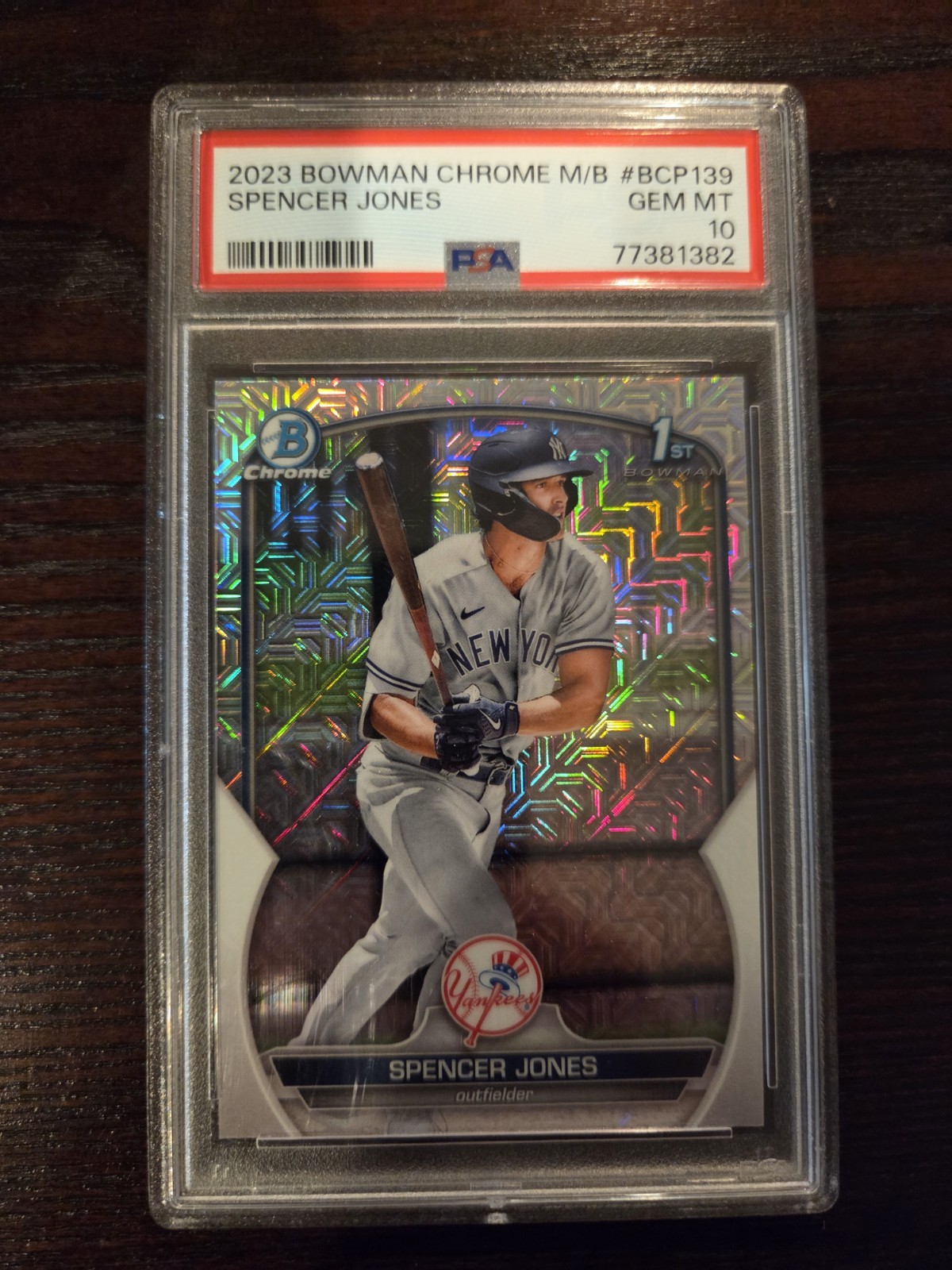 Spencer Jones 2023 Bowman Chrome Mega Box #BCP-139 1st Prospect RC PSA 10 QTY