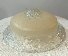 Vintage Art Deco Glass Ceiling Light Fixture Shade