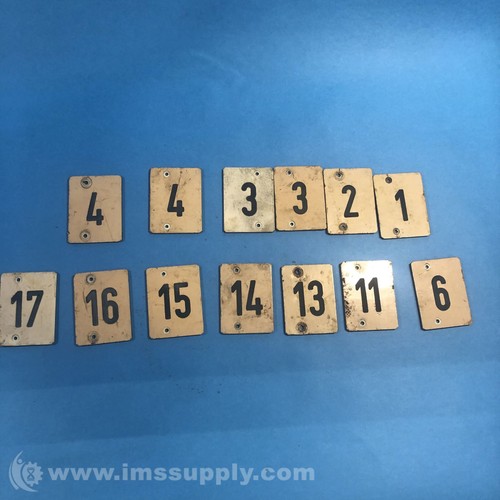 Numbered Metal Tags USIP