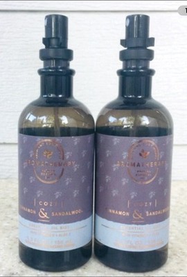 2 Cozy CINNAMON & SANDALWOOD Essential Oil Mist 5.3oz LOT/SET of 2