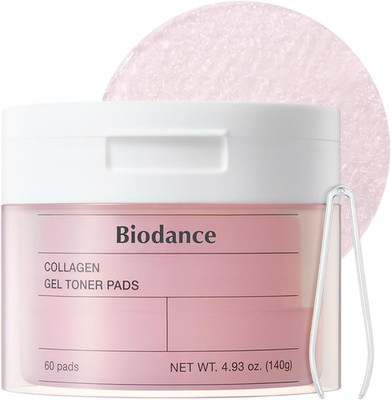 Collagen Gel Toner Pads, Pore Minimizer for Face, Improving Elasticity, Plumping