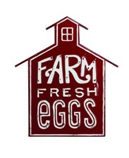 Farm Fresh Eggs Farmhouse Sign