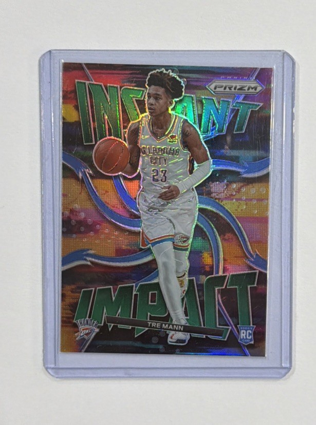 2021-22 Panini Prizm - Instant Impact Tre Mann #15 Green Prizm (RC)