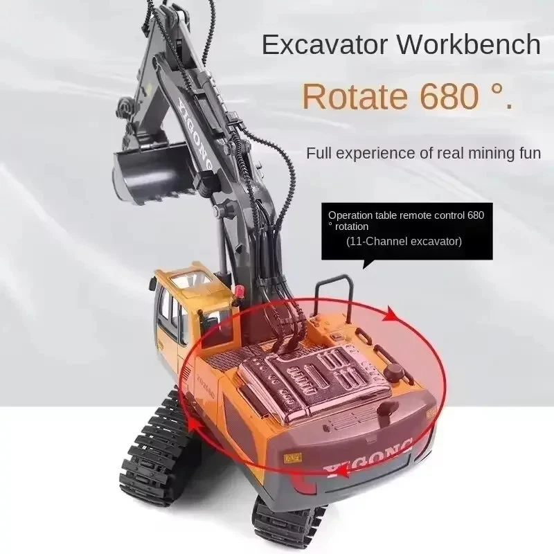 ​New 4x4 Off-Road Excavator RC Stunt Crawler - Battery-Powered Radio Control Toy - Image 3 of 4