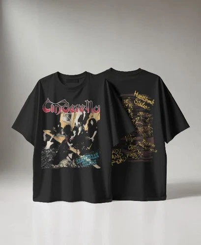 CINDERELLA HEARTBREAK STATION T-SHIRT  TARIFFS INCLUDED