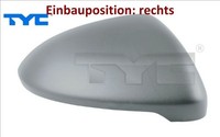 TYC 337-0243-2 Abdeckung FüR AußEnspiegel Rechts FüR VW