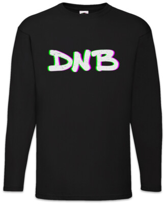 DNB Drum 'N Bass Glitch Langarm T-Shirt Audio Synthesizer LFO Wave Electro DJ MC
