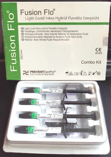 Jeringa compuesta fluida nano híbrida curada ligera Prevest Denpro Fusion Flo 4x2 g - Imagen 4 de 5