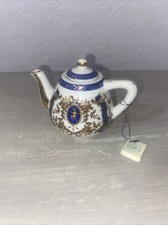 Porcelain Art Miniature Teapot Collection - Special Edition - Blue/White Cupid