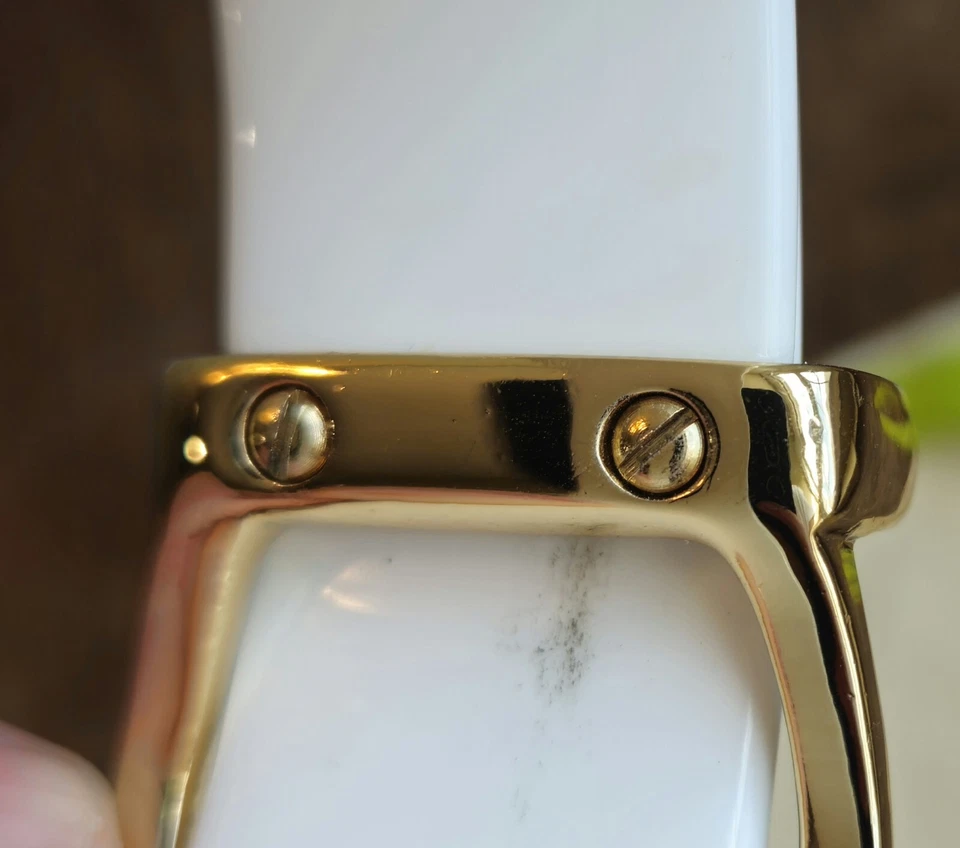 Pulsera estilo correa reloj acrílico blanco Ted Baker para mujer Foto 4 de 4