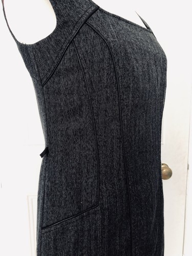 NEXT, DARK GRAPHITE GREY Smart Tailored Suit, Dress & Matching Jacket, UK12, VGC - Picture 8 of 18